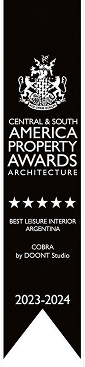 International Property Awards 2023–2024 — 5 Star Winner, Best Leisure Interior Argentina — Cobra by DOONT Studio